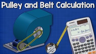 Pulley Belt CALCULATIONS  Belt length distance between pulley wheels [upl. by Oliric]