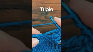 Triple treble Crochet stitch tutorial🧶 crochet hækling crochettutorial [upl. by Iroj]