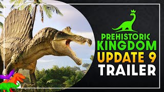 SPINOSAURUS AND SWIMMING DINOS ADDED  Prehistoric Kingdom Update 9 Trailer  Coming Dec 16 [upl. by Remle821]