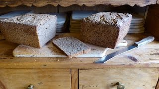 Sauerteigbrot Teigherstellung nur 9 Minuten Roggenmischbrot Brot backen ohne Kneten [upl. by Wiebmer]