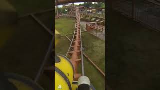 Slagharen ThunderLoop POV rollercoaster schwarzkopf onride ridereview freizeitpark [upl. by Brynne267]