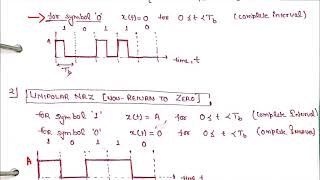 Line Coding SchemesDigital Communication Lecture 2 amp 3KEC601 [upl. by Tnaryb681]