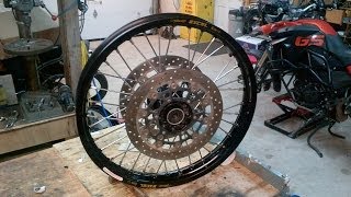 F800GS Front Rim Replacement [upl. by Kampmann]