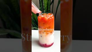 Thai Tea and strawberry is a delicious combo [upl. by Nyrb]