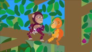 Orangutan and Chimpanzees  Fables by SHAPES  Folktales for Kids  Stories Around the World [upl. by Harle801]