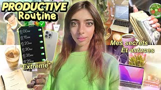 MON INCROYABLE ROUTINE pour ÊTRE EXTREMEMENT PRODUCTIVE  🥒🥝🥑 [upl. by Erlene34]