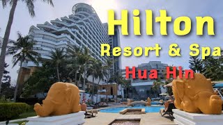 Walking Tour of Hilton Hua Hin Resort amp Spa  Beachfront Luxury in Thailand [upl. by Salokin]