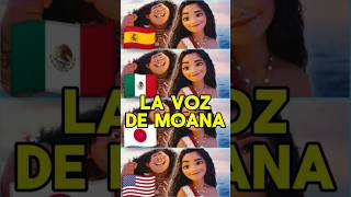 LA VOZ DE MOANA EN 4 DOBLAJES moana moana2 doblaje [upl. by Kumar]