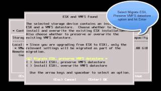 Upgarde Migrate to VMWare ESXi 50 from VMWare ESX 40 [upl. by Nrev]