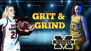 Gamecock Grit 🏀 South Carolina Battles Michigan in a Close Win 🏆 [upl. by Akinimod]