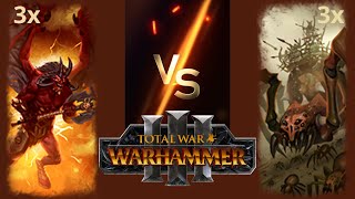 Can 3 Bloodthirsters Beat 3 Arachnarok Spiders in Total War Warhammer 3 [upl. by Teddman]