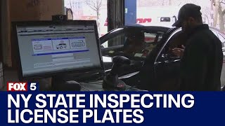 NY state inspecting license plates [upl. by Attenahs]