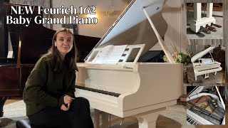 Feurich 162 Dynamic I Baby Grand Piano White Polyester  Review and Demo  Sherwood Phoenix [upl. by Ellatsirhc]