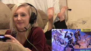 Fortnite with Brittney Almost had him One more HS Sony Playstation 4 Gameplay Fortnite Vanilla [upl. by Chivers66]