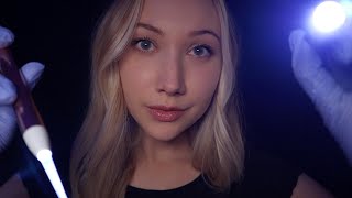 ASMR Cranial Nerve Exam in the DARK lots of bright light triggers⚡️ [upl. by Jarred]