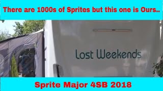 There are 1000s of Sprite Caravans but this one is Ours Sprite Major 4SB 2018 [upl. by Oidivo]