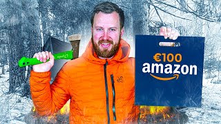 Ik Ging Overleven in de Sneeuw met €100 aan Spullen van Amazon [upl. by Alcot]