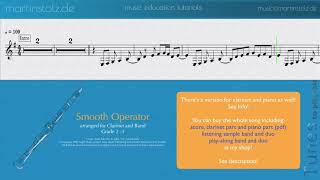 How to play Sades quotSmooth Operatorquot for Clarinet and Band [upl. by Andra832]