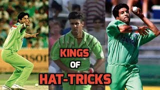 3 Sensational Wasim and Waqar HatTricks in ODI Cricket  KINGS OF SWING  KINGS OF HATTRICKS [upl. by Nilyahs223]