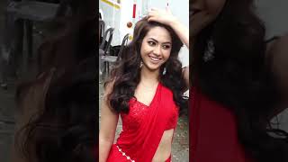 Reem Shaikh STUNS in red saree at Laughter Chefs shoot 🔥 reemshaikh shorts laughterchefs [upl. by Esilahs]