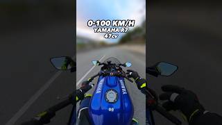 😈Yamaha R7 0100kmh A2 😱🔥 moto acceleration [upl. by Ahseit943]