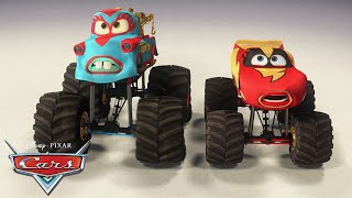 Mater and Lightning McQueen Become Wrestlers  Pixars Cars Toon  Mater’s Tall Tales [upl. by Atilam417]