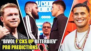 “BIVOL FCKS UP BETERBIEV”  Canelo amp PROS PREDICT Artur Beterbiev vs Dmitry Bivol [upl. by Chloe]