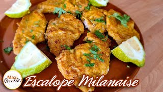 Escalope Milanaise Recette Facile et Rapide [upl. by Faxen]