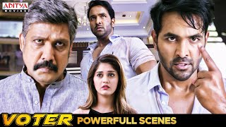 quotVoterquot Movie Powerful Scenes  Hindi Dubbed Movie  Vishnu Manchu Surabhi  Aditya Movies [upl. by Rayham]