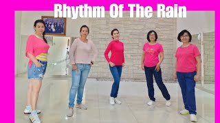 Rhythm Of The Rain Line Dance demo amp count [upl. by Ssidnak339]