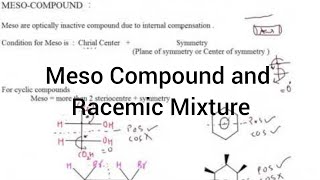 Meso Compound and Racemic Mixture I Isomerism I Particles Academy [upl. by Loni153]