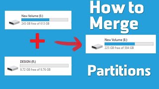 Merging Partitions in Windows 10 [upl. by Darren422]