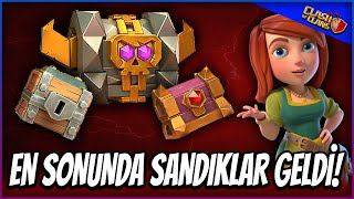 EN SONUNDA SANDIKLAR GELDİ 🤣🤣 clashofclans [upl. by Oulman109]