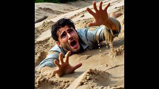 DANGERS of quicksand shorts dangerous quicksand nature ai facts education [upl. by Faustena756]