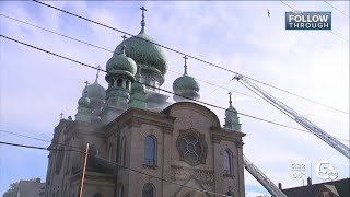 Future of historic St Theodosius Orthodox Cathedral unknown after fire [upl. by Mckenna298]