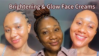 BRIGHTENING AND GLOWING FACE CREAMSface creams that will give you glass skinall skin types glowup [upl. by Ahsenyt567]