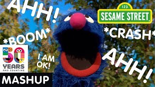 Sesame Street Grovers Mishaps Mashup  Sesame50 [upl. by Tshombe]