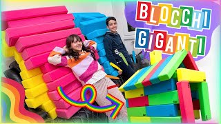 MATTONI GIGANTI Unboxing e Challenge Alyssa e Daniel Riwi Build It [upl. by Brade]