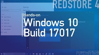 Windows 10 build 17017 Handson with Cortana Collections Startup settings and more [upl. by Stockton]