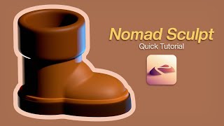 Give your character Boots Nomad Sculpt Quick Tutorial [upl. by Ariak578]