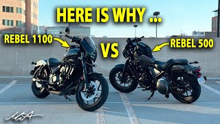 BUY the HONDA REBEL 1100 instead of the REBEL 500 [upl. by Eedolem]