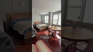 My NYC Studio Apartment Tour 500 sq ft💗 apartmenttour studioapartments nycapartment [upl. by Karole]