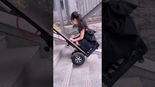 New Trolley in China Makes Climbing Stairs Easier Innovation StairClimbing AssistiveTechnology [upl. by Beniamino200]