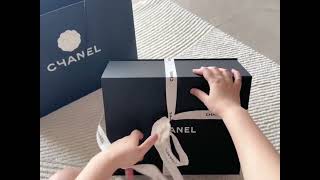 Chanel bag unboxing bags fashion [upl. by Etnomal87]