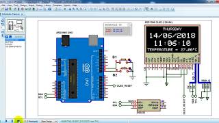 Arduino with DS3231 DS3232 and SSD1306 OLED  Simulation [upl. by Kelcey]