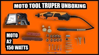 Moto tool TRUPER tipo dremel unboxing guía rápida [upl. by Geanine359]