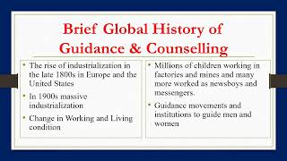 Historical Foundation of Guidance and Counselling Part 1 [upl. by Eiramasil]