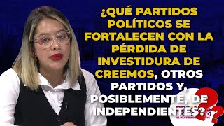 Partidos POLÍTICOS Que Se Fortalecen Con La Perdida De INVESTIDURA De Creemos [upl. by Shanahan]