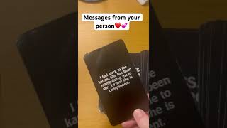 Messages from your person❤️💕tarot tarotreading shorts messagesfromyourperson [upl. by Enilorak]