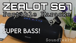 Zealot S67 75watts  review by Soundtekph  Portable karaoke  Super Bass 🔥 [upl. by Varrian]